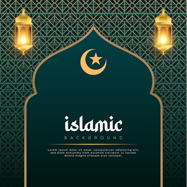 Islamic Luxury Pattern Vector Background Design