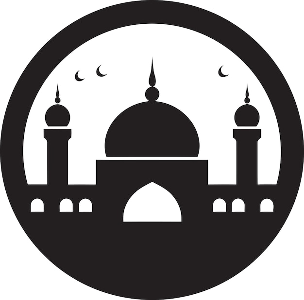 Islamic Marvel Emblematic Mosque Icon Ethereal Elegance Mosque Logo Design