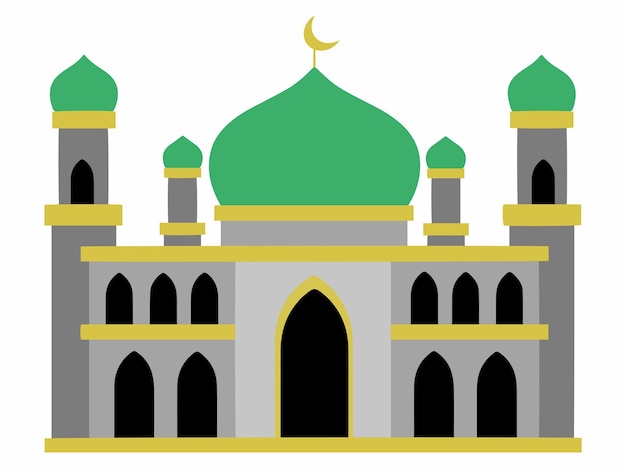 Islamic Mosque Frame Background Illustration