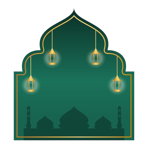 Islamic Mosque Frame Background