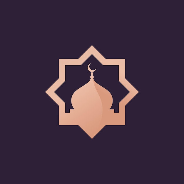 Islamic Mosque Logo Vector Tempalate