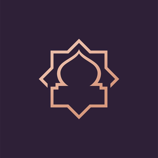 Islamic Mosque Logo Vector Tempalate