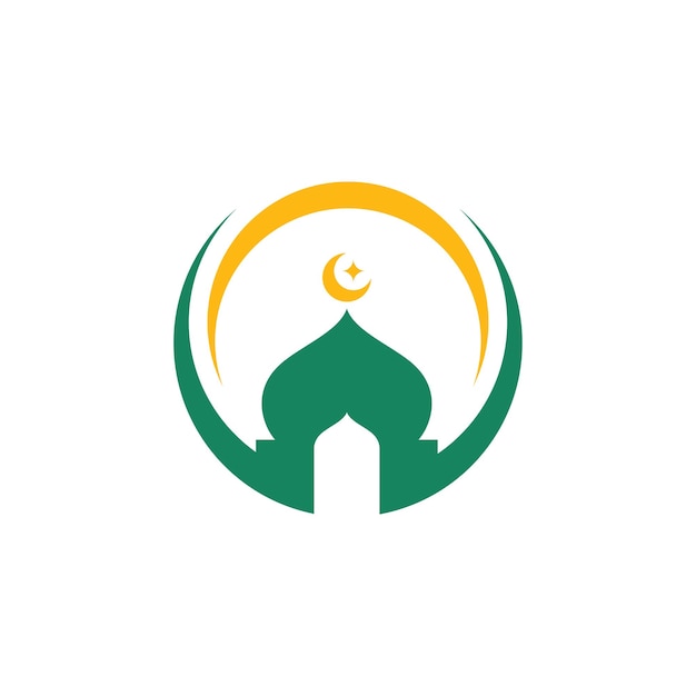 Islamic Mosque Logo Vector Tempalate