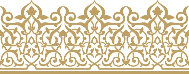 Islamic ornamental vector graphic design pattern for ornament on the edge of the frame