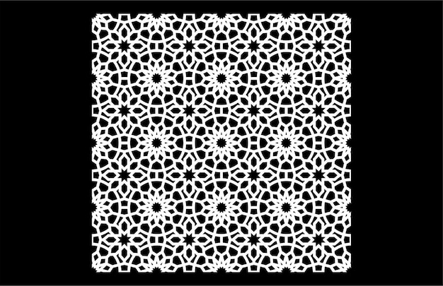 Vector islamic patter for cnc cutting