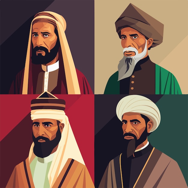 Islamic people Vector