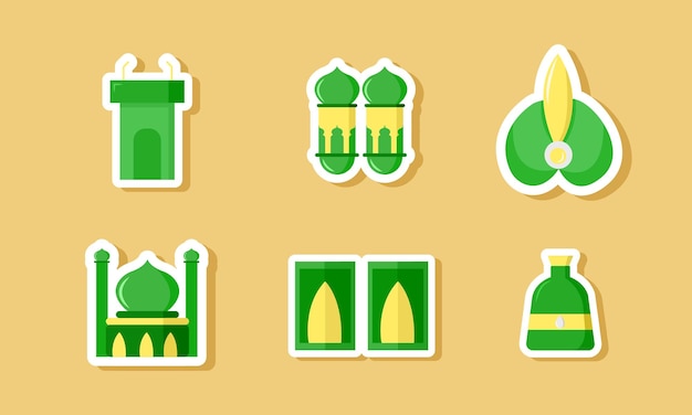 Islamic Stickers Set Collection Design