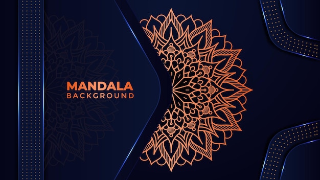 Vector islamic style decorative luxury mandala background design