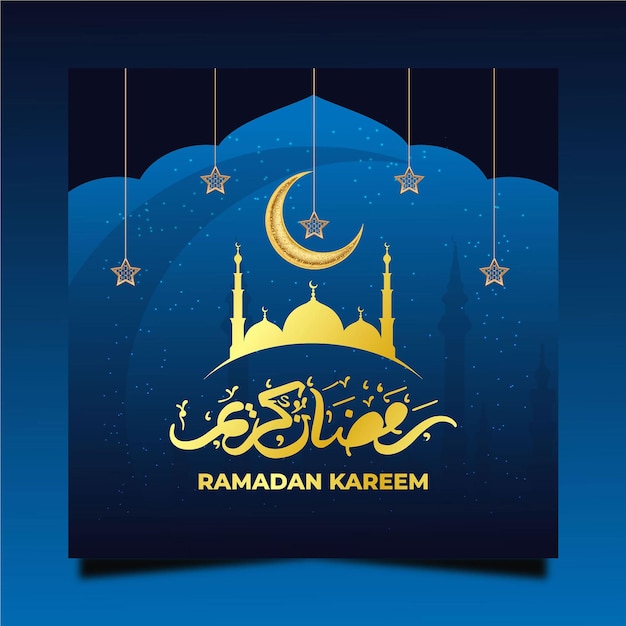 Islamic Style Ramadan Kareem Banner And Social Media Poster Design