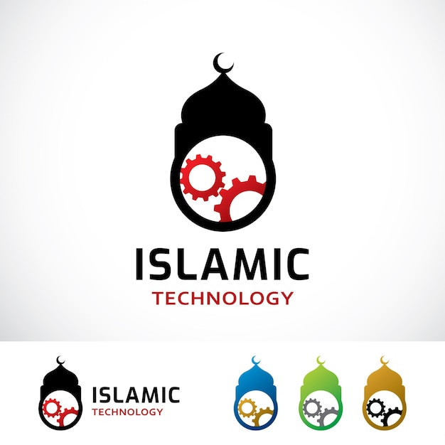 Islamic Technology Logo Design Template