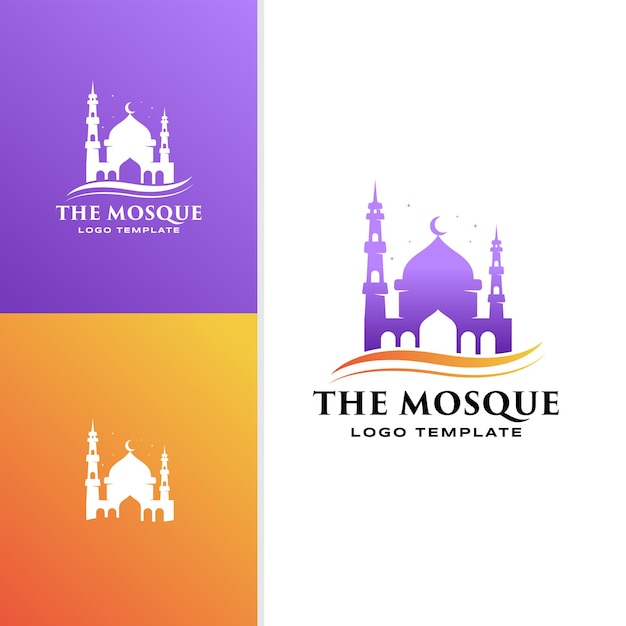 islamic university logo vector illustration design template Premium Vector