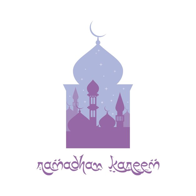 Islamic wallpaper Mosque icon vector template