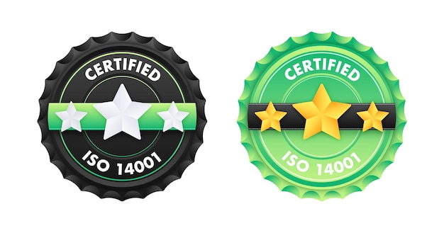 ISO 14001 standard certificate badge Quality control International Organization for Standardization