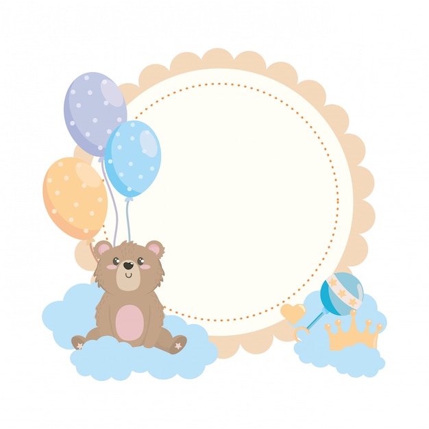 Isolated baby shower symbol 