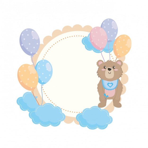 Isolated baby shower symbol 