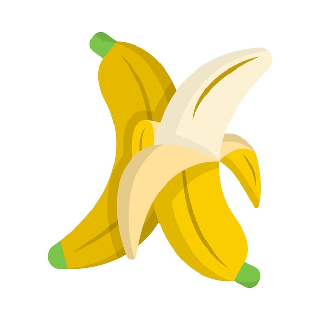 Isolated banana fruit illustration - popular asian fruit especially in Indonesia