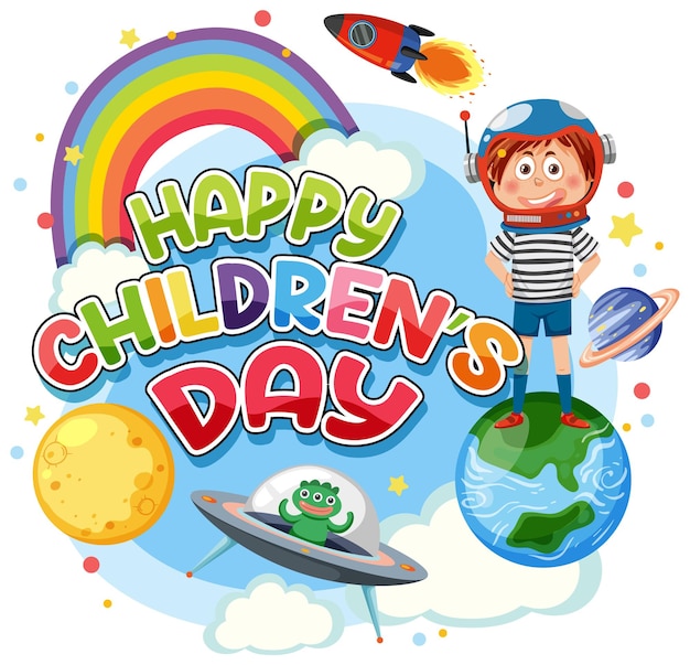 Isolated children's day icon