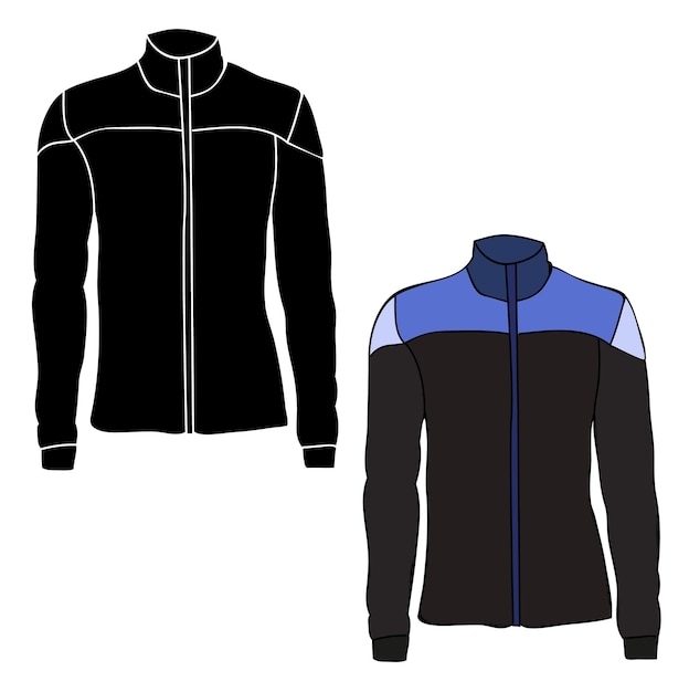 Isolated clothes sports jacket