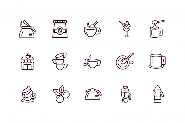 Isolated coffee icon set vector design