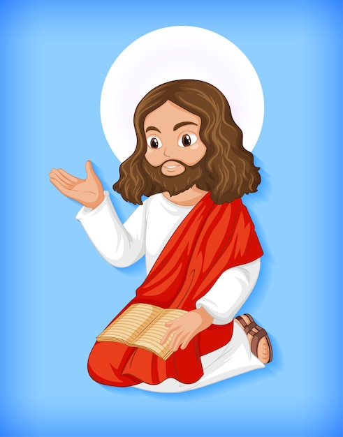 Isolated Jesus character