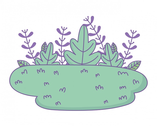 Isolated leaves   illustration