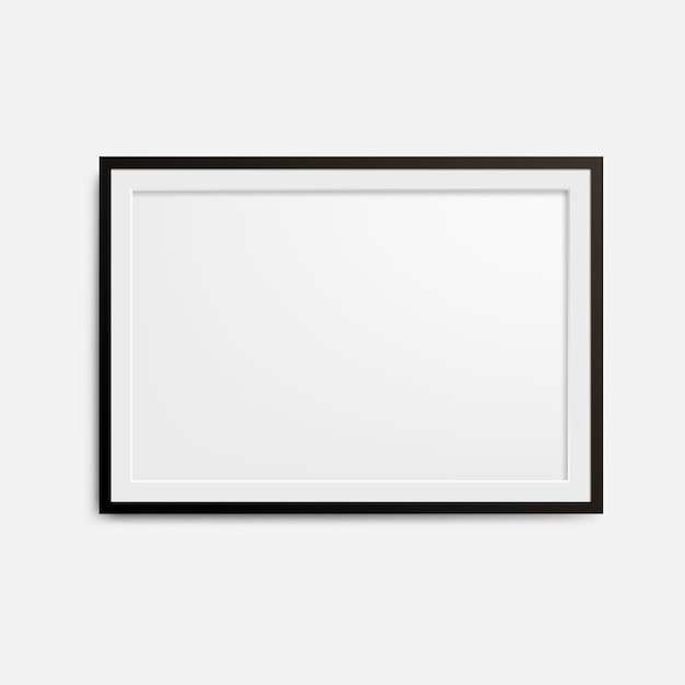 Isolated picture frame on background Vector illustration