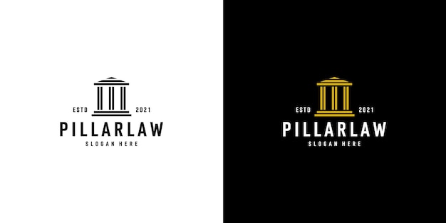 Isolated Pillar column logo