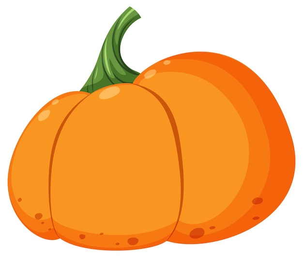 Isolated pumpkin in cartoon style