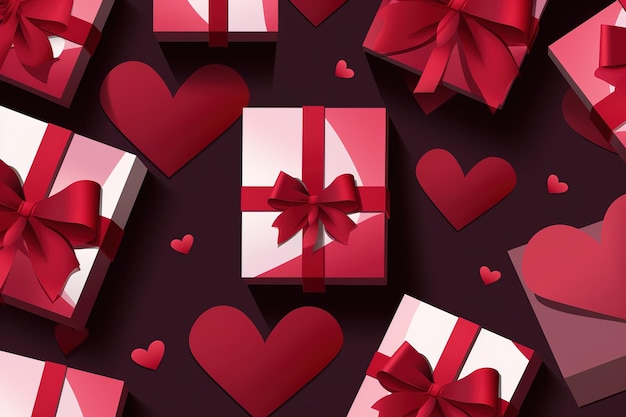 Isolated romantic gift heart red love icon Vector