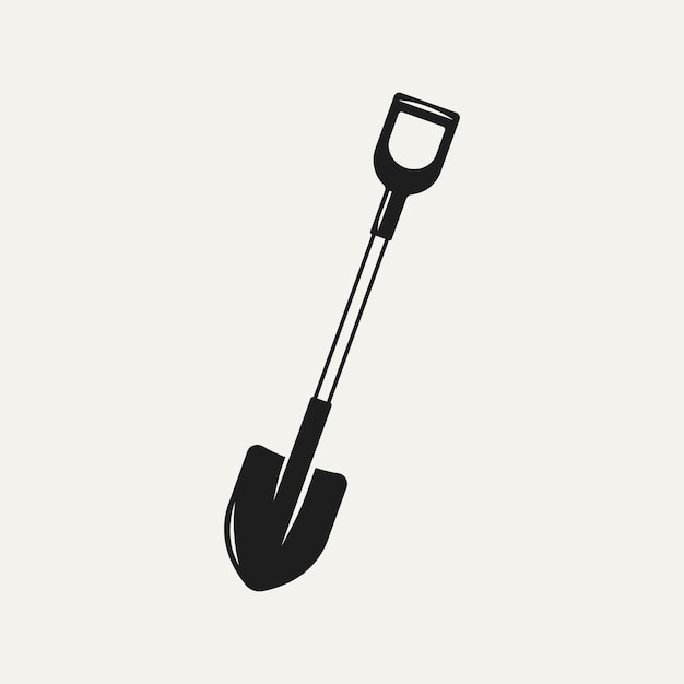 isolated vintage shovel icon template vector illustration design