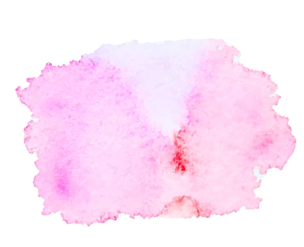 Isolated watercolor stain pink