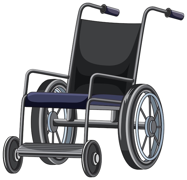 Isolated wheelchair simple cartoon