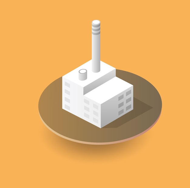 Isometric 3D city icons