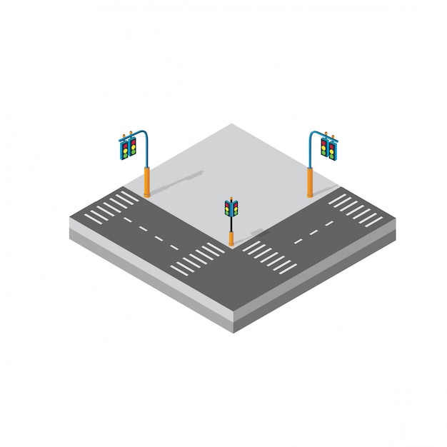 Isometric 3d module block district