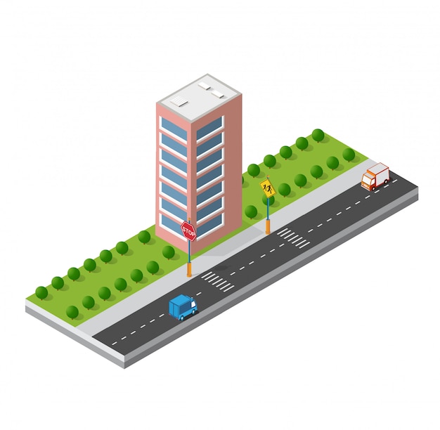 Isometric 3d module block