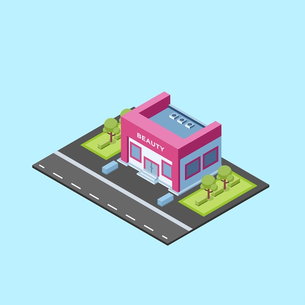 Isometric Beauty Salon