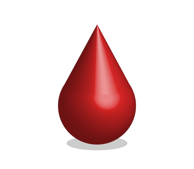 Isometric blood drop