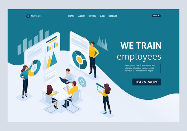 Isometric business concepts, staff training, increasing the knowledge of the organizationÃÂÃÂÃÂÃÂ¢ÃÂÃÂÃÂÃÂÃÂÃÂÃÂÃÂs employees. Great concept for a Landing page