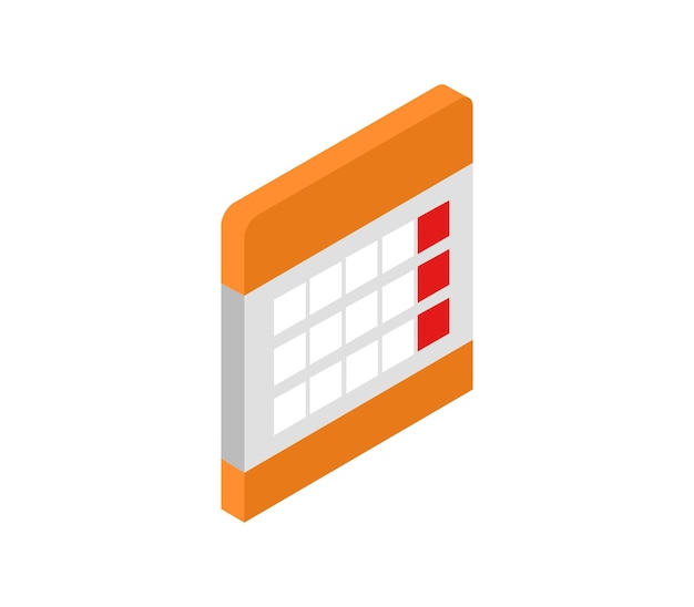 Isometric calendar