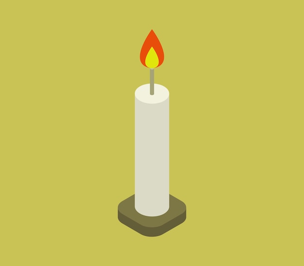 Isometric candle