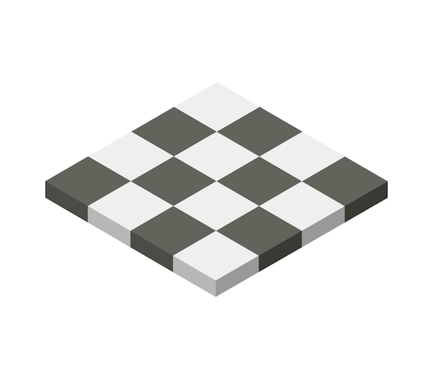 Isometric chess board