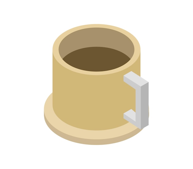 Isometric chocolate cup