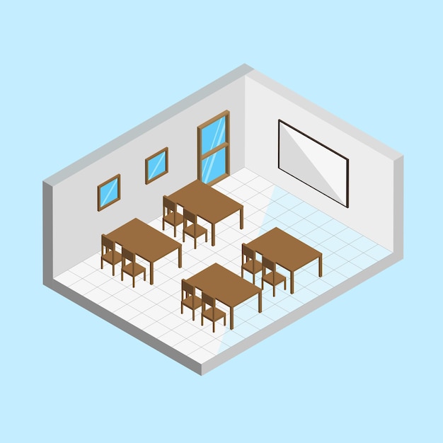 Isometric classroom