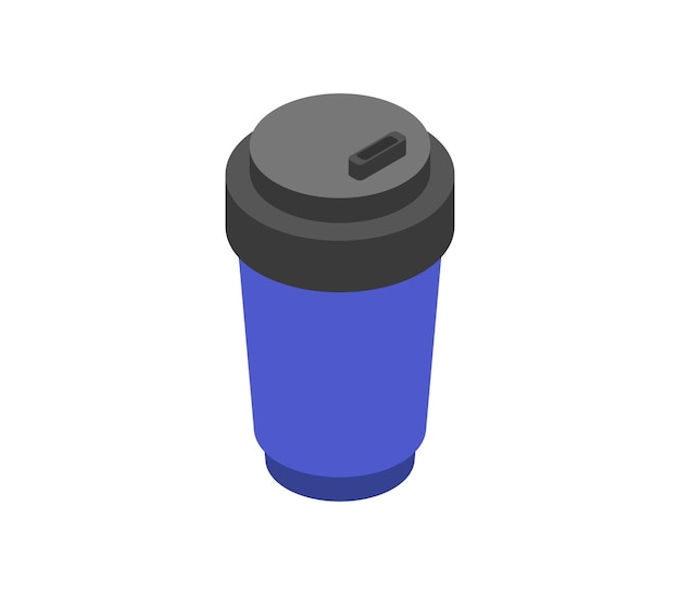 Isometric coffee cup