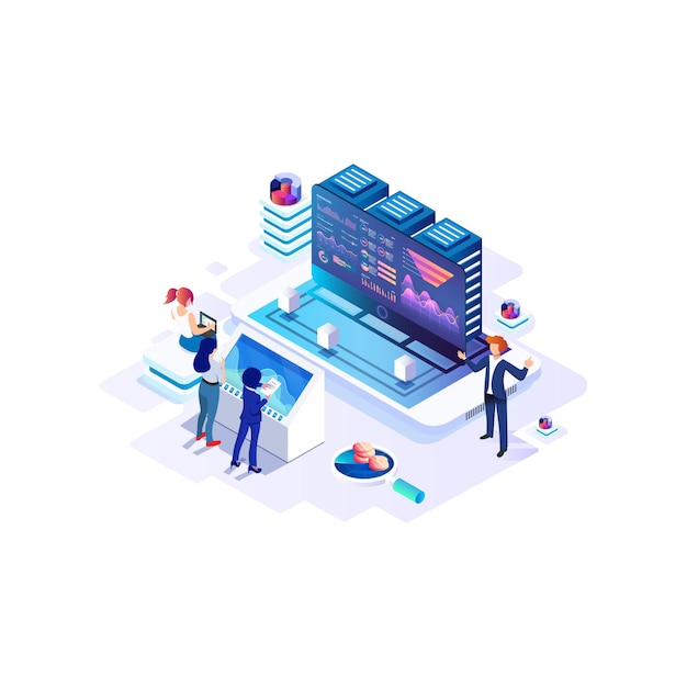 Isometric data collection, analysis graph and online computing. 