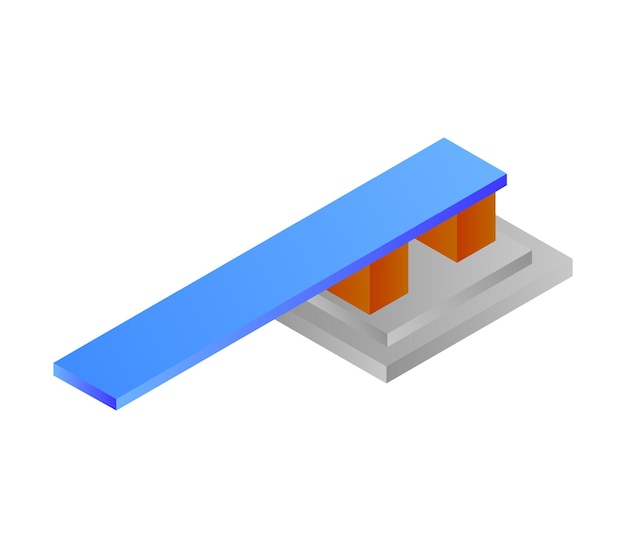 Isometric diving board