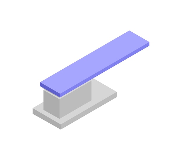 Isometric diving board