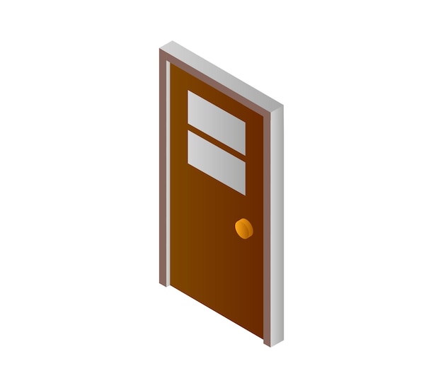 Isometric door