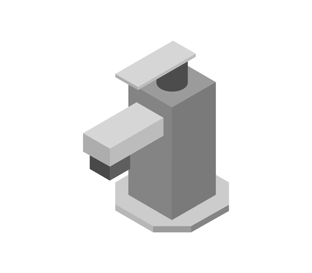 Isometric faucet