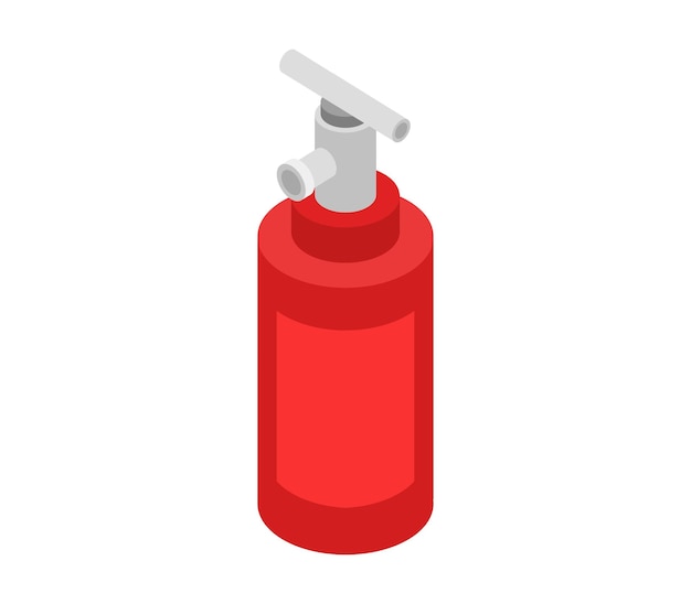 Isometric fire extinguisher